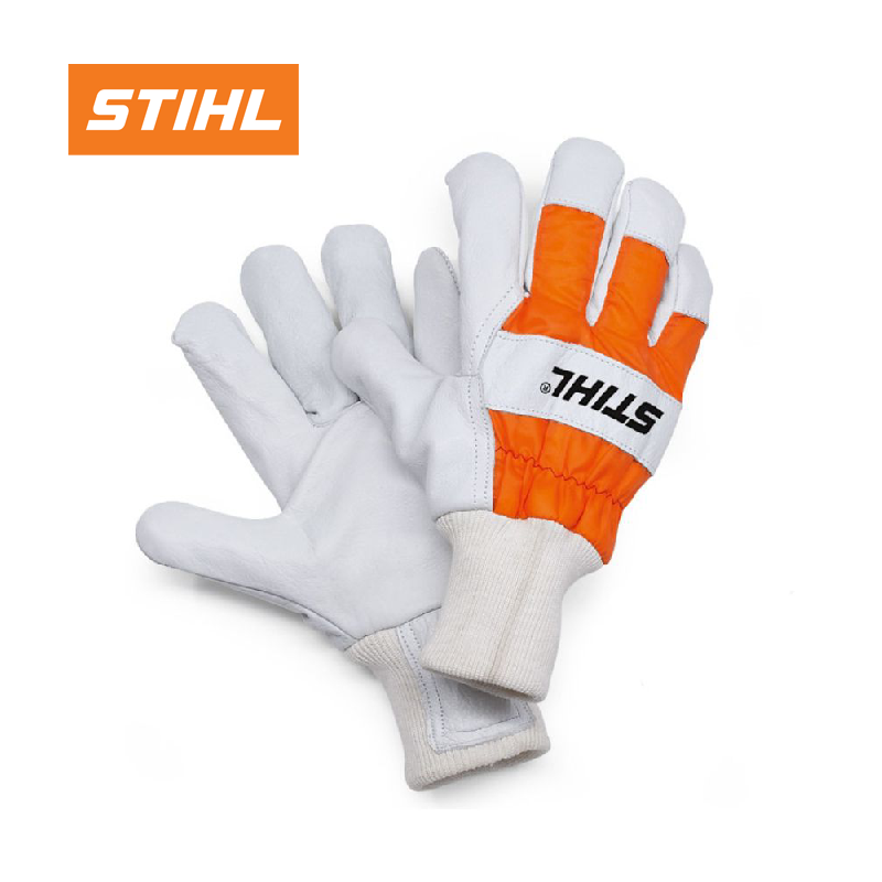 STIHL ADVANCE Duro Gloves in white and orange