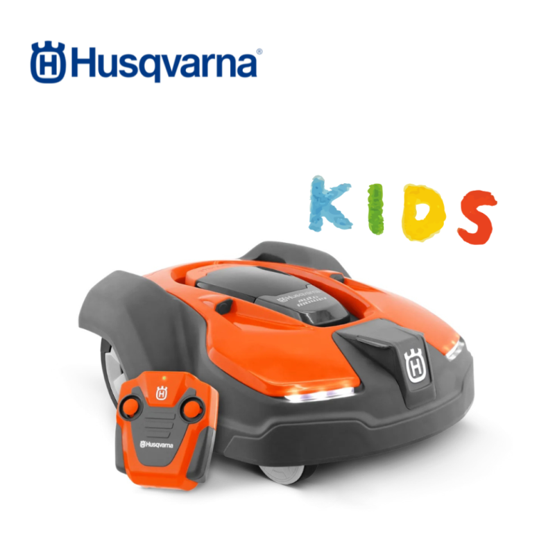 Husqvarna Toy Automower 450X for kids with LED lights and remote control