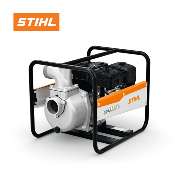 Powerful petrol water pump with high flow rate and easy hose attachment for irrigation and drainage