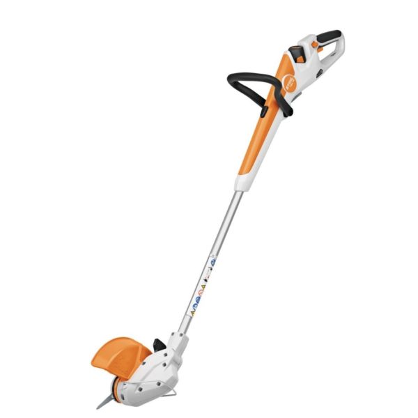 Lightweight cordless trimmer for precise lawn edging and garden care