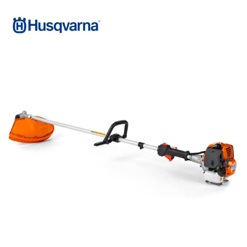 Husqvarna 321RJ petrol brushcutter with J-handle for grass cutting and garden maintenance