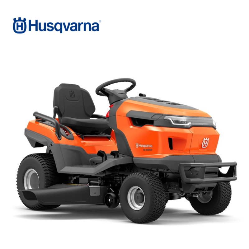 Husqvarna TS 220TDF petrol garden tractor with 108 cm ClearCut cutting deck