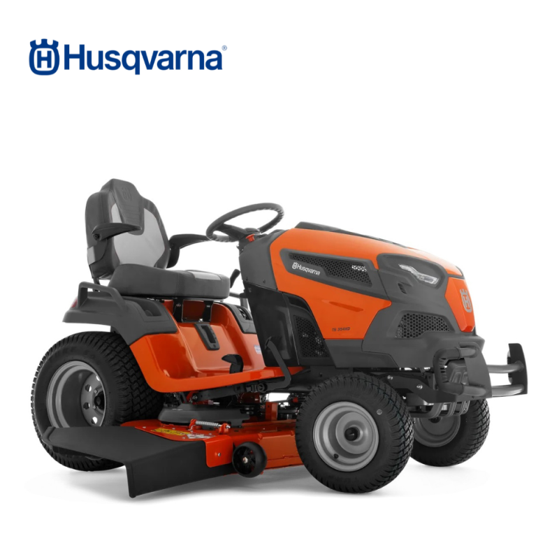 Husqvarna TS 354 petrol garden tractor with ClearCut fabricated cutting deck and Kawasaki engine