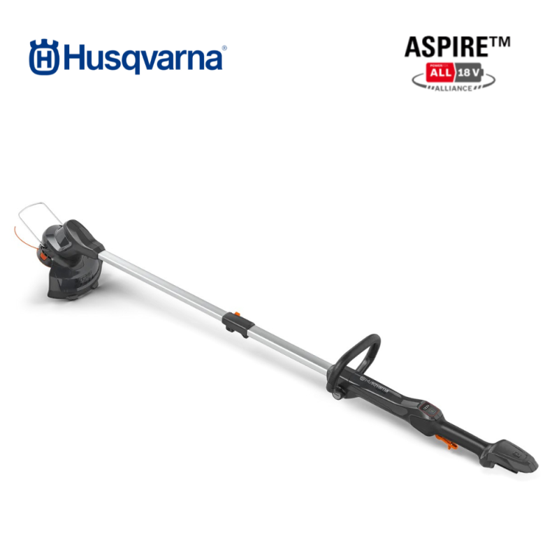 Husqvarna Aspire T28-P4A battery grass trimmer with telescopic shaft and dual line cutting system