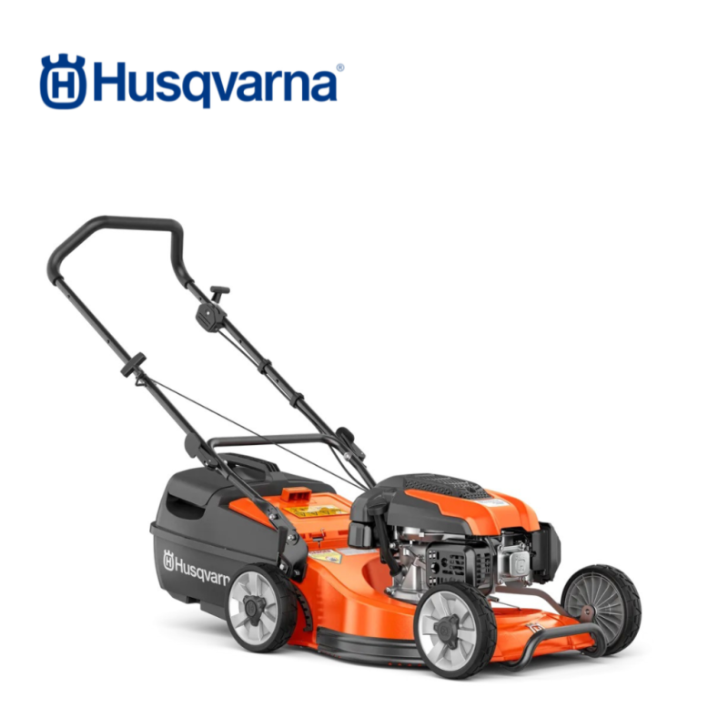 Husqvarna LC 519AP petrol push lawn mower with 48cm aluminium cutting deck and HS166AP engine