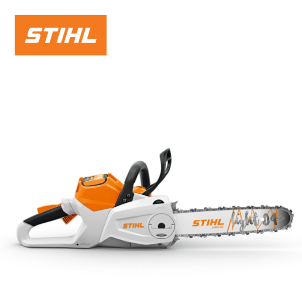 Powerful cordless STIHL chainsaw designed for efficient cutting and professional outdoor work.