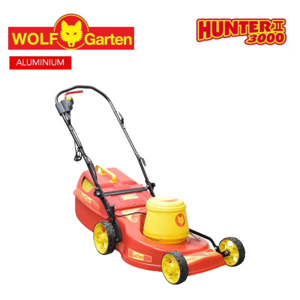 Durable aluminium mower with powerful motor for large lawns