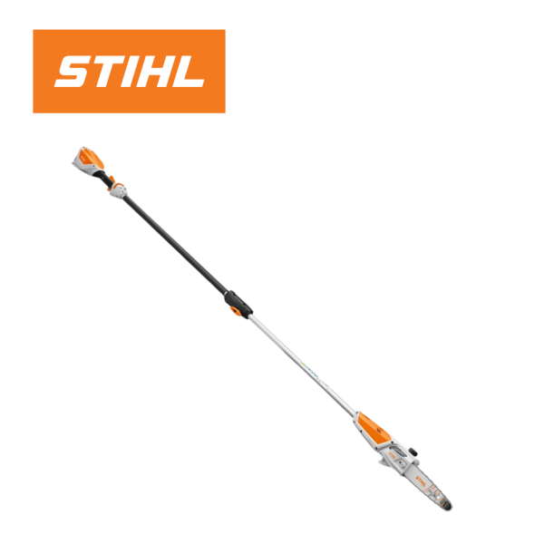 Lightweight cordless pole pruner for safe and easy tree pruning from the ground.