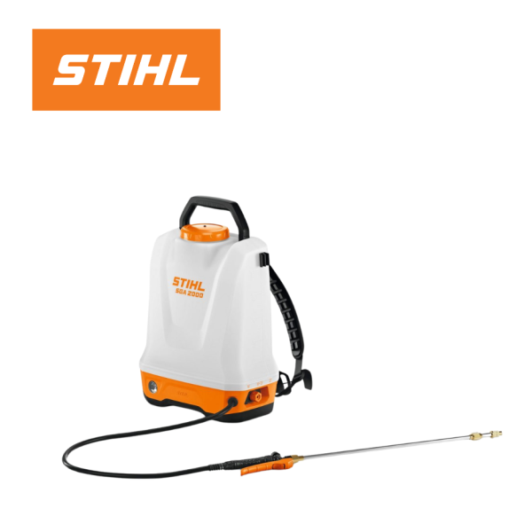 Professional cordless backpack sprayer with a 20-litre tank and long battery runtime.